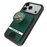 Ohio University Bobcats Personalized Endzone Solid PopSockets MagSafe-Compatible PopWallet+