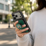 Ohio University Bobcats Personalized Endzone Solid PopSockets MagSafe-Compatible PopWallet+