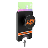 Oklahoma State University Cowboys Personalized Endzone Solid PopSockets MagSafe-Compatible PopWallet+