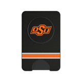 Oklahoma State University Cowboys Stripe PopSockets MagSafe-Compatible PopWallet+