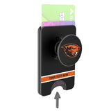Oregon State University Beavers Personalized Endzone Solid PopSockets MagSafe-Compatible PopWallet+