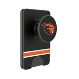 Oregon State University Beavers Stripe PopSockets MagSafe-Compatible PopWallet+