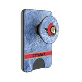 Ottawa Senators Ice Wordmark PopSockets MagSafe-Compatible PopWallet+