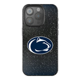 Pennsylvania State University Nittany Lions Linen Black Bling Phone Case for Apple iPhone
