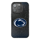 Pennsylvania State University Nittany Lions Linen Black Bling Phone Case for Apple iPhone