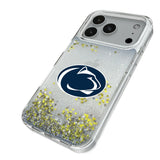 Pennsylvania State University Nittany Lions Linen Glitter Phone Case for Apple iPhone