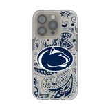 Pennsylvania State University Nittany Lions Paisley Clear Phone Case for Apple iPhone
