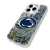 Pennsylvania State University Nittany Lions Paisley Glitter Phone Case for Apple iPhone