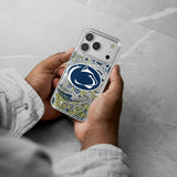 Pennsylvania State University Nittany Lions Paisley Glitter Phone Case for Apple iPhone