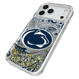 Pennsylvania State University Nittany Lions Paisley Glitter Phone Case for Apple iPhone