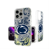 Pennsylvania State University Nittany Lions Paisley Glitter Phone Case for Apple iPhone