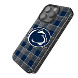 Pennsylvania State University Nittany Lions Plaid Black Bling Phone Case for Apple iPhone