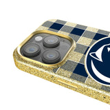 Pennsylvania State University Nittany Lions Plaid Bling Phone Case for Apple iPhone