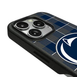 Pennsylvania State University Nittany Lions Plaid MagSafe Compatible Phone Case for Apple iPhone