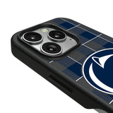 Pennsylvania State University Nittany Lions Plaid MagSafe Compatible Phone Case for Apple iPhone