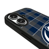 Pennsylvania State University Nittany Lions Plaid MagSafe Compatible Phone Case for Apple iPhone