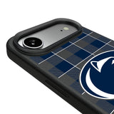 Pennsylvania State University Nittany Lions Plaid MagSafe Compatible Phone Case for Apple iPhone