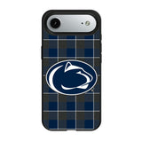 Pennsylvania State University Nittany Lions Plaid MagSafe Compatible Phone Case for Apple iPhone