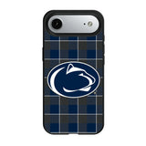 Pennsylvania State University Nittany Lions Plaid MagSafe Compatible Phone Case for Apple iPhone