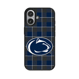 Pennsylvania State University Nittany Lions Plaid MagSafe Compatible Phone Case for Apple iPhone