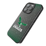 Philadelphia Eagles 1973-1995 Historic Collection Linen Black Bling Phone Case for Apple iPhone