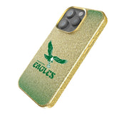 Philadelphia Eagles 1973-1995 Historic Collection Linen Bling Phone Case for Apple iPhone