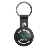 Philadelphia Eagles 1973-1995 Historic Collection Personalized Insignia Black Airtag Holder