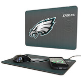 Philadelphia Eagles Linen 15-Watt Wireless Charger and Mouse Pad