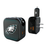 Philadelphia Eagles Linen 2 in 1 USB A/C Charger