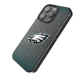 Philadelphia Eagles Linen Black Bling Phone Case for Apple iPhone