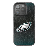 Philadelphia Eagles Linen Black Bling Phone Case for Apple iPhone