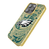 Philadelphia Eagles Paisley Bling Phone Case for Apple iPhone