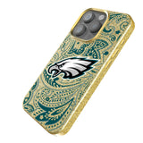 Philadelphia Eagles Paisley Bling Phone Case for Apple iPhone