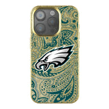 Philadelphia Eagles Paisley Bling Phone Case for Apple iPhone