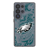 Philadelphia Eagles Paisley Clear Phone Case for Samsung Galaxy