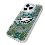 Philadelphia Eagles Paisley Glitter Phone Case for Apple iPhone