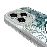 Philadelphia Eagles Paisley Glitter Phone Case for Apple iPhone