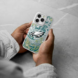 Philadelphia Eagles Paisley Glitter Phone Case for Apple iPhone