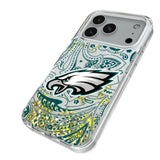 Philadelphia Eagles Paisley Glitter Phone Case for Apple iPhone