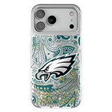 Philadelphia Eagles Paisley Glitter Phone Case for Apple iPhone