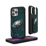 Philadelphia Eagles Paisley Rugged Phone Case for Apple iPhone