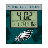 Philadelphia Eagles Personalized Color Block Wall Clock
