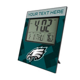 Philadelphia Eagles Personalized Color Block Wall Clock