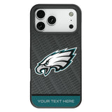 Philadelphia Eagles Personalized EndZone Plus Bump Phone Case for Apple iPhone