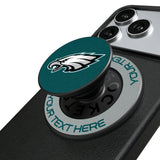 Philadelphia Eagles Personalized Endzone Solid PopSockets Magnetic Phone Grip and Stand