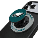 Philadelphia Eagles Personalized Endzone Solid PopSockets Magnetic Phone Grip and Stand