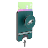 Philadelphia Eagles Personalized Endzone Solid PopSockets MagSafe-Compatible PopWallet+