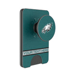 Philadelphia Eagles Personalized Endzone Solid PopSockets MagSafe-Compatible PopWallet+