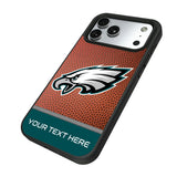 Philadelphia Eagles Personalized Football Bump Phone Case for Apple iPhone