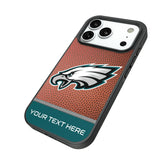 Philadelphia Eagles Personalized Football Bump Phone Case for Apple iPhone